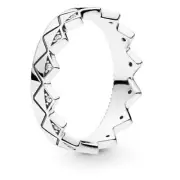 Pandora Sterling Silver Exotic Geometric Crown Ring 198033CZ-56, Ring Size 7 3/4