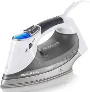 Professional 1800W Steam Iron | Digital Controls, Non-Stick, Self-Cleaning