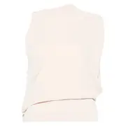 [Francesco Murano] Francesco Murano Draped One-shoulder Top 42 IT NEUTRALS