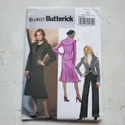 Butterick Pattern B4869 Suits Jacket Skirt Pants Fitted Misses 8 - 14 UNCUT 2006
