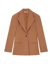 Long-sleeved wool suit jacket IT40,IT36 Brown