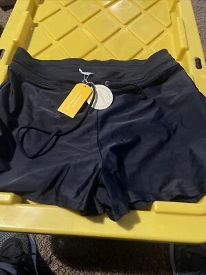 Tournesol High Rise Drawstring Shorts Women's XL Activewear Black NWT