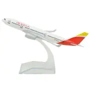 Airlines Display 16cm Model Airplane Iberia Alloy With Stand 1/400 A330 Plane