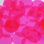 Round Ruffle Edge Vinyl Shape 30mm Hot Pink Go Go Fluorescent Edge Glow