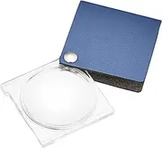 ESCHENBACH 1730-331B Portable Loupe, Economic, Handy Loupe, Royal Blue, Blister Pack, 3.5X Magnification