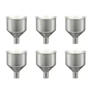 6 Pcs Liquid Funnel Kitchen Funnel Wine Pot Funnel Stainless Steel Funnel