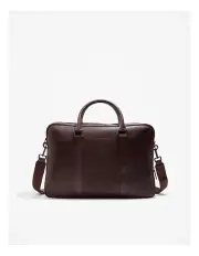 [Country Road] Leather Career Bag in Chocolate