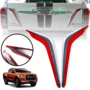 Rear Tailgate Red Chrome Trim Cover Balde For Isuzu Dmax D-max Pickup 2020-2022