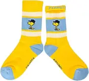スモール・プラネット(Small Planet) Colorful Lined Socks Peanuts Snoopy Woodstock