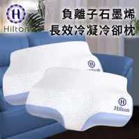 在飛比找蝦皮商城優惠-【Hilton 希爾頓】服貼頸椎坡型設計冷凝膠石墨烯枕/枕頭