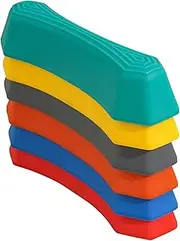 Stepping Stones - Rainbow Non Slip Sensory Stepping Stones For Kids - 6 Portable Obstacle Course For Indoor And Outdoor Physical Development