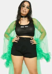 Plus Envy Melodic Goddess Sheer Duster