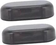 2Pcs Solar Powered Security Light Rechargeable Warning Lamp Creative Car Alarm Simulated LED Light for Vehicle Safety Black