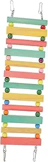 Totority Wooden Bird Climbing Ladder for Cockatiels Bird Training Toy Parrot Toys Safe Durable