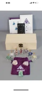 Soulnioi Set of 7 Skulls Crystal Chips Healing Mini Gemstone Kit [SJ 3A3]