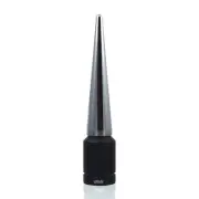 Chrome Mini Spiked Stubby Aluminum Antenna 4" AM FM Fits Jeep Wrangler Liberty