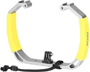 Movo GB-U80 Underwater Diving Rig for GoPro Hero with Cold Shoe Mounts, Wrist Strap - Works with HERO3, HERO4, HERO5, HERO6, HERO7, HERO8 and Waterproof Action Cam - Scuba GoPro Accessory (XL Version)