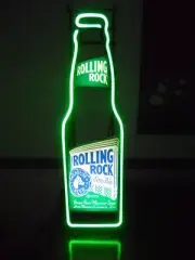 New Rolling Rock Bottle Neon Sign 17" Light Lamp Beer Bar Club Display Gift Shop