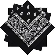 [SATINIOR] 3 Pieces Paisley Bandana Unisex Bandana Scarf Men Women Head Scarf Neck Scarves Head Wrap Cashew Bandana
