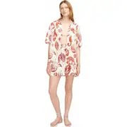 Rebecca Taylor Sea Shore Mini Skirt in Print Red Clay Combo at Nordstrom, Size 2