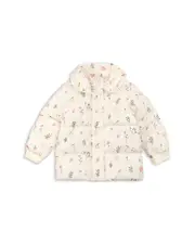 Miles The Label Girls' Pressed Florals Printed Puffer Jacket - Little Kid