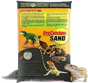 Reptile Sciences Black Pro-Calcium Terrarium Sand - 10 lbs - Natural Substrate for Reptile Habitats & Aquariums, Silica-Free & Mineral-Rich