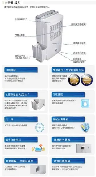 【大頭峰電器】HITACHI日立8公升清淨除濕機 RD-16FR玫瑰金 / RD-16FQ閃亮銀