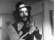 Ron O'Neal holding gun in the 1972 Blaxploitation film 'Superfly' Old Photo