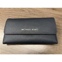 在飛比找蝦皮購物優惠-全新 Michael Kors MK 小字母長夾 防刮皮革 