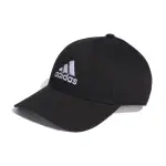 【ADIDAS 愛迪達】棒球帽 TWILL BASEBALL CAP 黑 白 棉質 可調帽圍 老帽 帽子 愛迪達(II3513)