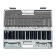 King Tools 14 Pc Metric 1/2" Drive Deep 6 Pt Impact Socket Set (11-32mm) 0684-1