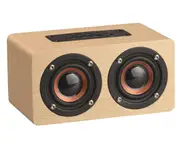 1200 Mah Retro Portable Bluetooth Speaker Desktop Plug-in FM Subwoofer-Yellow