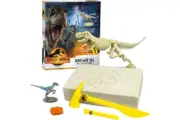 Jurassic World Dominion Dinosaur Dig Blue T-Rex & Amber STEM Excavation Kit Tool