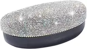 [XianghuangTechnology] Hard Shell Sunglasses Case,Bling Crystal Rhinestone Large Eyeglass Case Fits Most Sunglasses