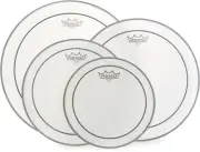 Remo Pinstripe Coated 4-piece Tom Pack - 10/12/14/16 inch (2-pack) Bundle
