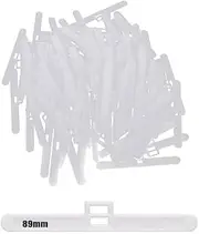 Vertical Blind Clips Top Hangers, 50 Pack Vertical Blind Clips Top Hangers to Fit Slats Double Slot Type Part,Blind Fixer Tabs Vertical Window Blinds Vertical Slats Vertical Blind Top Hangers (89mm)