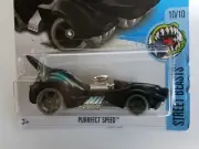 x- 'Purrfect Speed', 2016 Hotwheels Street Beasts 10/10. DHP32 Black