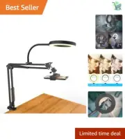 Articulating Phone Stand and Ring Light Setup for Cooking & Nail Art Videos