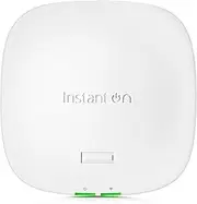 HPE Networking Instant On Access Point AP21 2x2 WiFi 6 Indoor Wireless Access Point | Single-Room, Secure, Smart Mesh Support | Power Source Included | RW Rest-of-World Model (S1T15A)