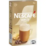 Nescafe Vanilla Latte Coffee Sachets 10 pack