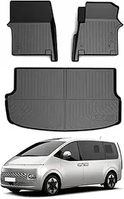 X-CAR 3D All-Weather Car Boot Liner Floor Mats for Hyundai Staria and Staria Load 2021-Onwards Heavy Duty Trunk Cargo Mat Carpet Liners Accessories