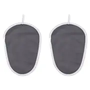 2x Full Circle 19cm Anti Static Lint Removing Mitt Hair/Dust Removing Cloth Grey