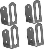 BELLIFFY 4pcs Metal Wall Keyboard Holder Durable Storage Shelf Easy Installation Keyboard Wall Hanger Maximize Desk Space