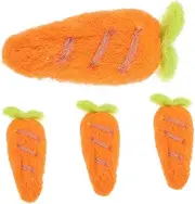 Create Fun Pcs Wool Felt Carrot Hairpin Craft Hairpin for Boys and Girls Felt Toy Family Decor