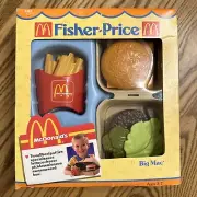 NEW Unopened Fisher Price MCDONALDS FUN WITH FOOD Series ~ Big Mac Set ~ # 2161