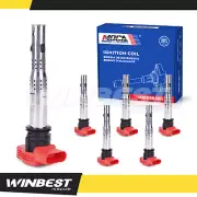 6x Ignition Coils fit Audi A4-A8 Q5 S4 S5 Porsche Cayenne Panamera 3.0 3.2L V6 (for: Audi)