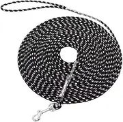 Reflective Cat Long Leash Escape Proof Walking Lead for Kitten, Puppy, Rabbit and Small Animals - Durable Safe Personalized Extender for Training Play Outdoor (Black, 5 Meters)