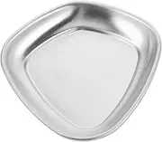 NULYLU Nail Tray Clear Rectangle Stainless Steel Storage Boxes Nail Tools Soaking Tray Nail Polish Storage Nail Organizers and Storage Nail Salon Supplies Nail Kit Organizer