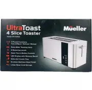 Mueller Ultra Toast 4 Slice Toaster 6 Browning Levels Stainless Steel
