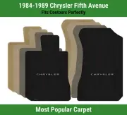 Lloyd Ultimat Front Mats for '84-89 Fifth Avenue w/Silver on Black Chrysler (for: Chrysler)